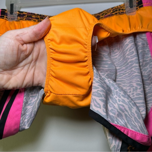 Nike Dri-Fit  Tempo Leopard Print Athletic Running Shorts with Pink Sides Medium - Picture 6 of 8